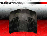 1997-2003 BMW 5 SERIES E39 4 doors GTR Style Carbon Fiber Black Hood