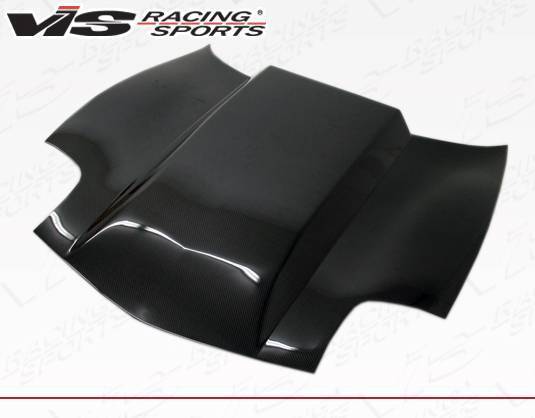1997-2004 Chevrolet Corvette 2 doors Cowl Induction Style Carbon Fiber Black Hood
