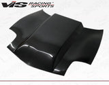 1997-2004 Chevrolet Corvette 2 doors Cowl Induction Style Carbon Fiber Black Hood