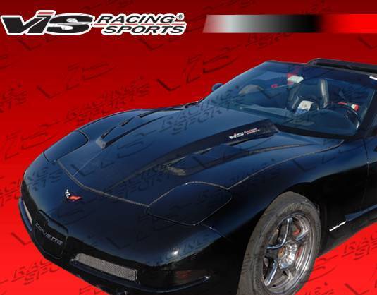 1997-2004 Chevrolet Corvette 2 doors SCV Style Carbon Fiber Black Hood