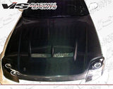 1997-2001 Honda Prelude 2 doors JS Style Carbon Fiber Black Hood