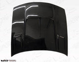 1997-1998 Nissan 240SX 2 doors Drift 2 Style Carbon Fiber Black Hood