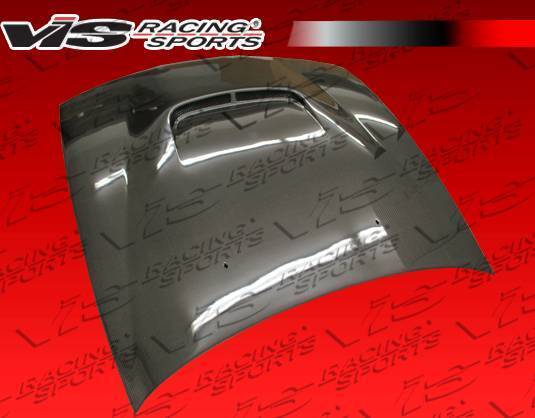 1997-1998 Nissan 240SX 2 doors JS Style Carbon Fiber Black Hood