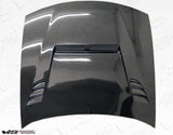 1997-1998 Nissan 240SX 2 doors JS 2 Style Carbon Fiber Black Hood