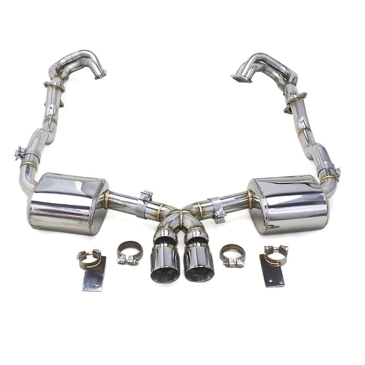 Stainless Valved Catback Exhaust for Porsche Boxster S Cayman S 987 987.1