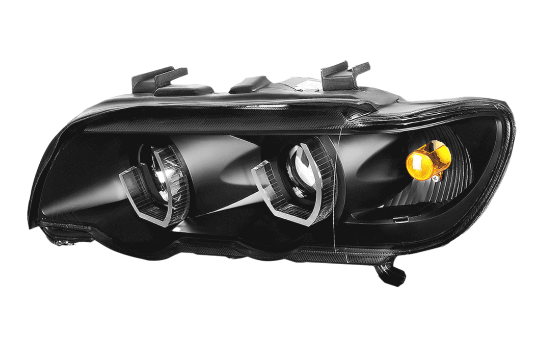 BMW X5 E53 - Black MultiColor 3D Halo Headlights