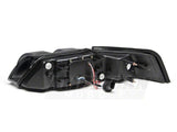 Raxiom Dual Led Halo Projector Headlights; Black Housing; Smoked Lens (99-04 Mustang)