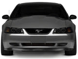 Raxiom Dual Led Halo Projector Headlights; Black Housing; Smoked Lens (99-04 Mustang)