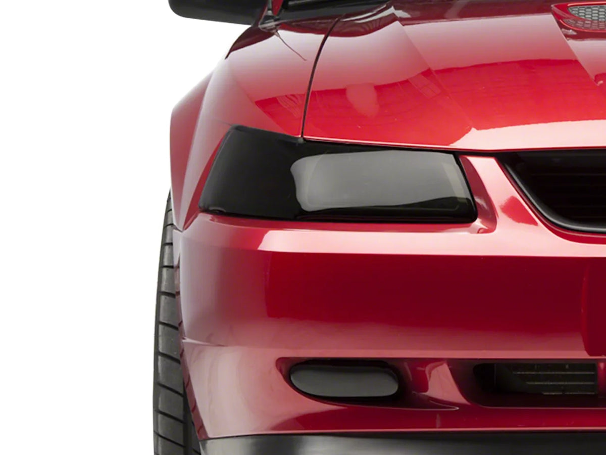 Speedform Headlight Covers; Smoked (99-04 Mustang)