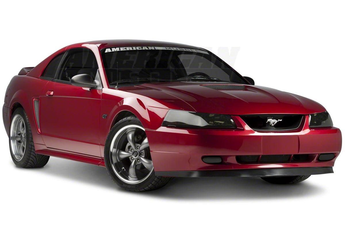 Speedform Headlight Covers; Smoked (99-04 Mustang)