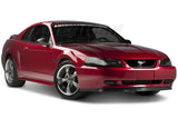 Speedform Headlight Covers; Smoked (99-04 Mustang)