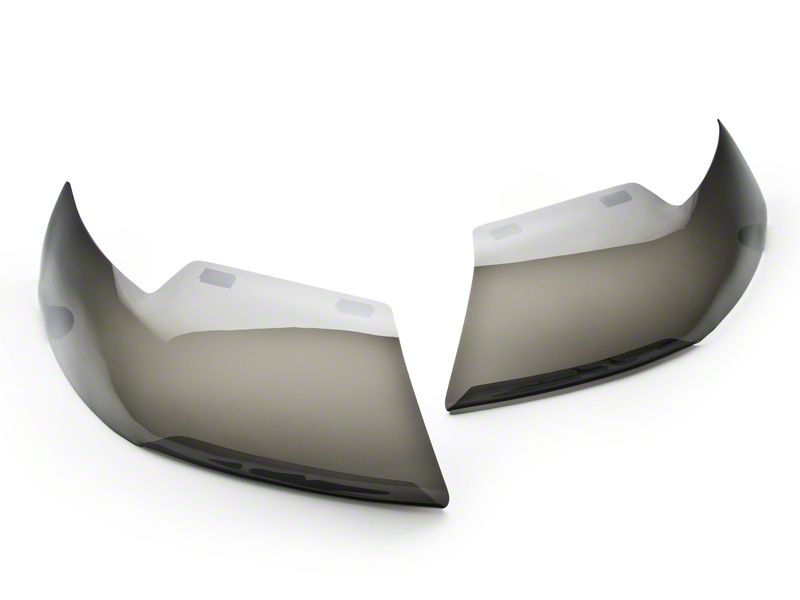 Speedform Headlight Covers; Smoked (99-04 Mustang)