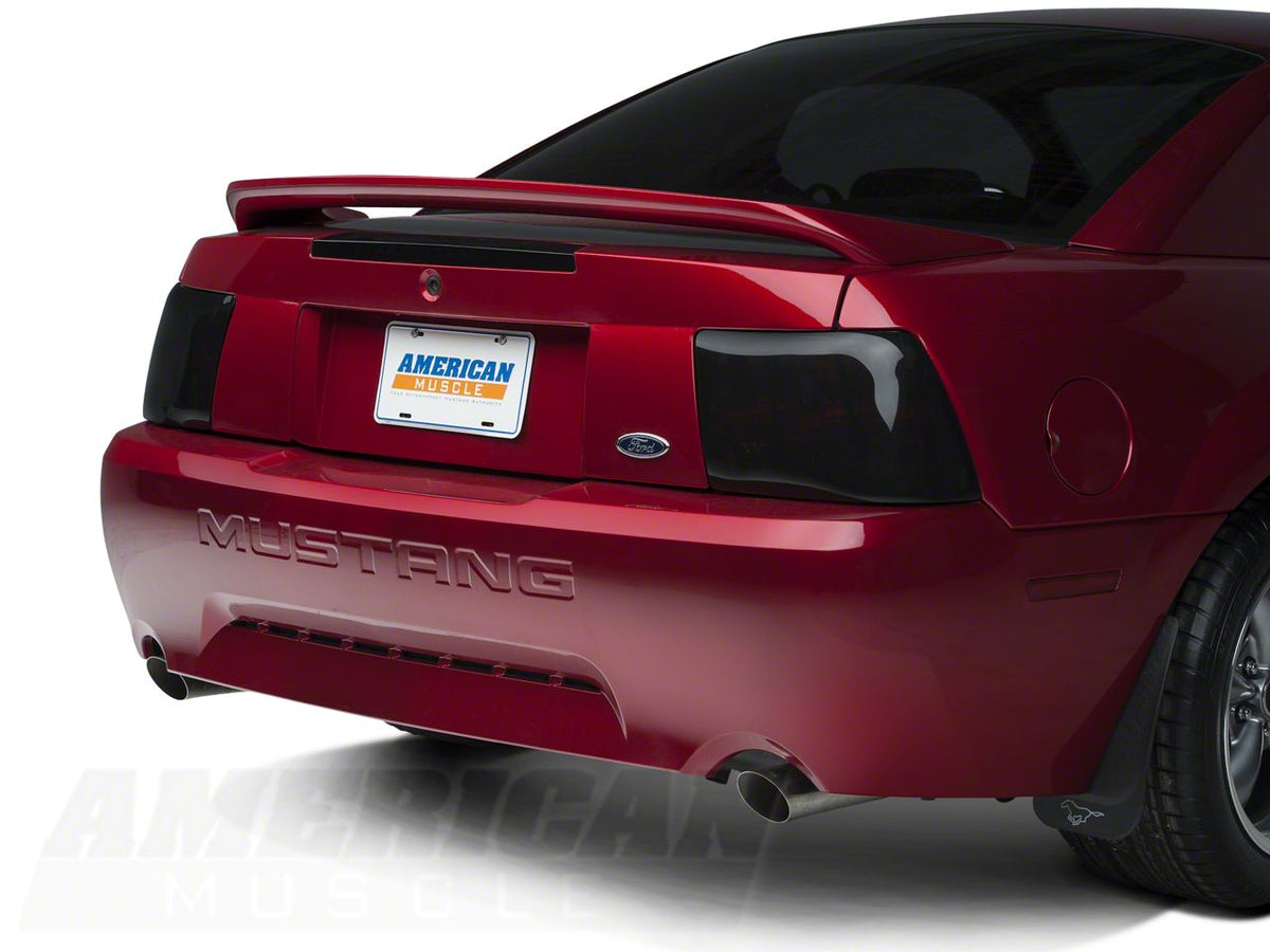 Speedform Tail Light Covers; Smoked (99-04 Mustang)