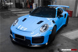 2013-2019 Porsche 911 991 Turbo S GT2RS Style Partial Carbon Fiber Front Bumper and Fender