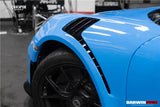 2013-2019 Porsche 911 991 Turbo S GT2RS Style Partial Carbon Fiber Front Bumper and Fender