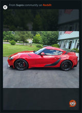 A91 Style Supra Rear Decklid Stripes - 2020+ Supra