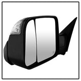 xTune Dodge Ram 1500 09-12 Manual Extendable - POWER Heated Adjust Mirror with LED Signal Black Housing - LEFT Fit: Ram 2500/3500 10-12