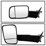 xTune Dodge Ram 1500 09-12 Manual Extendable - POWER Heated Adjust Mirror with LED Signal Black Housing - LEFT Fit: Ram 2500/3500 10-12