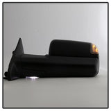xTune Dodge Ram 1500 09-12 Manual Extendable - POWER Heated Adjust Mirror with LED Signal Black Housing - LEFT Fit: Ram 2500/3500 10-12