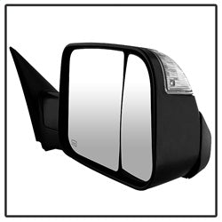 xTune Dodge Ram 1500 09-12 Manual Extendable - POWER Heated Adjust Mirror with LED Signal Black Housing - Right Fit: Ram 2500/3500 10-12