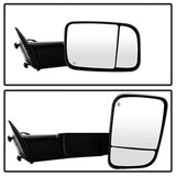 xTune Dodge Ram 1500 09-12 Manual Extendable - POWER Heated Adjust Mirror with LED Signal Black Housing - Right Fit: Ram 2500/3500 10-12