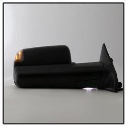 xTune Dodge Ram 1500 09-12 Manual Extendable - POWER Heated Adjust Mirror with LED Signal Black Housing - Right Fit: Ram 2500/3500 10-12