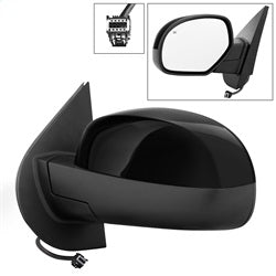 xTune Chevrolet Silverado 1500/Silverado 2500 HD/Silverado 3500 HD 07-14 LH(Driver) Side XTune Door Mirror Power Heated Shiny Black