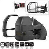 xTune Ford F-150 15-17 Set Power Heated LED Signal Telescoping Mirrors Smoke