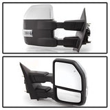 xTune Ford F-150 15-17 Set Power Heated LED Signal Telescoping Mirrors Clear