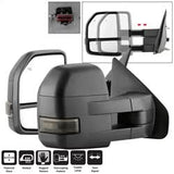xTune Ford F-150/F-150 Heritage 04-14 Set Power Heated LED Signal Telescoping Mirrors Smoke