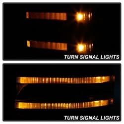 xTune Ford F-150/F-150 Heritage 04-14 Set Power Heated LED Signal Telescoping Mirrors Smoke