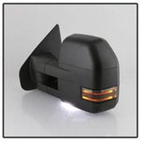 xTune Ford F-150/F-150 Heritage 04-14 Set Power Heated LED Signal Telescoping Mirrors Smoke