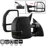 xTune Ford F-250 Super Duty/F-350 Super Duty/F-450 Super Duty 08-15 Set Power Heated LED Signal Telescoping Mirrors Smoke Adjustable