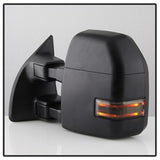 xTune Ford F-250 Super Duty/F-350 Super Duty 99-07 Set Power Heated LED Signal Telescoping Mirrors Smoke