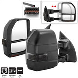 xTune Ford F-250 Super Duty/F-350 Super Duty 99-07 Set Manual Sequential LED Signal Telescoping Mirrors Smoke
