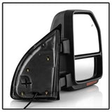 xTune Ford F-250 Super Duty/F-350 Super Duty 99-07 Set Power Heated Sequential LED Signal Telescoping Mirrors Smoke