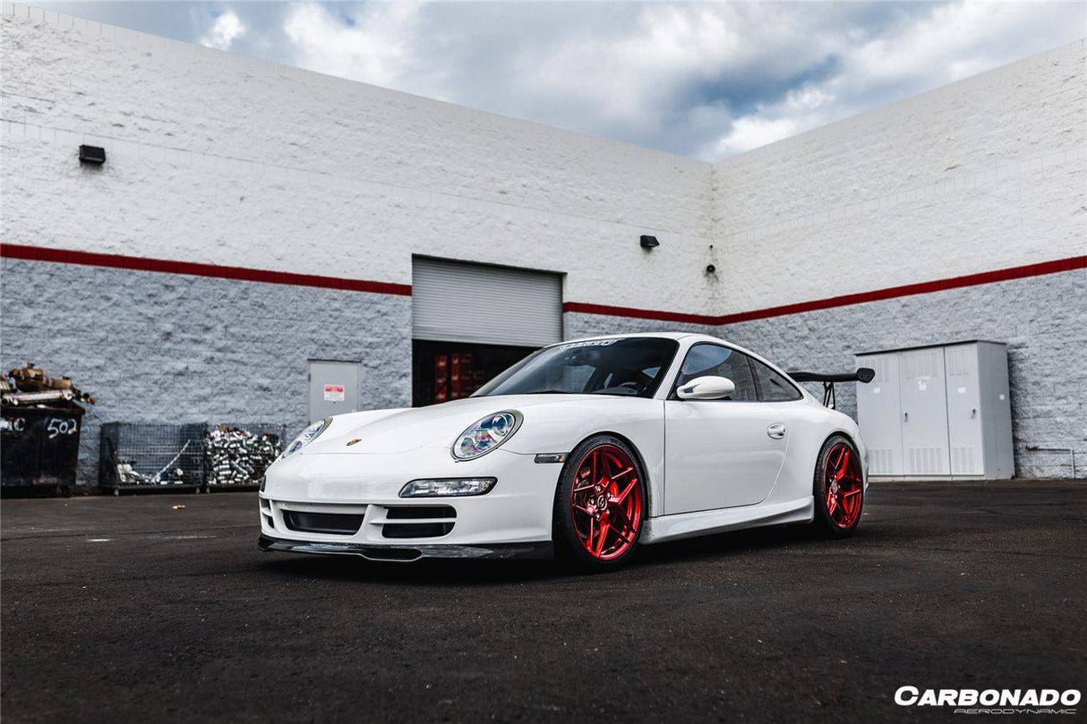 2005-2008 Porsche 911 997.1 Carrera S EM Style Carbon Fiber Front Lip