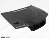 1999-2001 BMW 3 SERIES E46 4 doors Euro R Style Carbon Fiber Black Hood