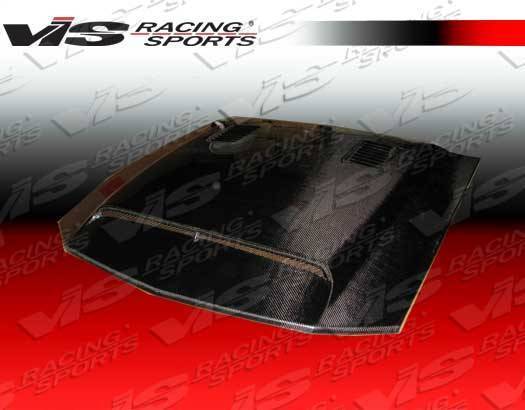 1999-2004 Ford Mustang 2 doors GT 500 Style Carbon Fiber Black Hood