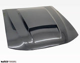 1999-2004 Ford Mustang 2 doors Stalker X Style Carbon Fiber Black Hood