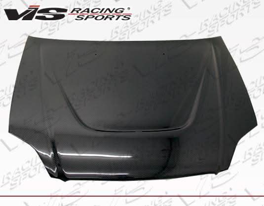 1999-2000 Honda Civic 4 doors 2 doors JS Style Carbon Fiber Black Hood