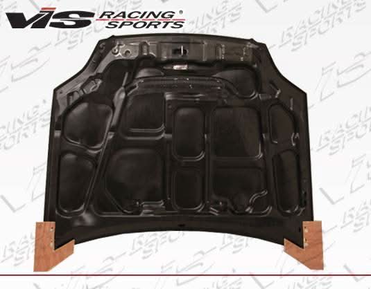 1999-2000 Honda Civic 4 doors 2 doors JS Style Carbon Fiber Black Hood