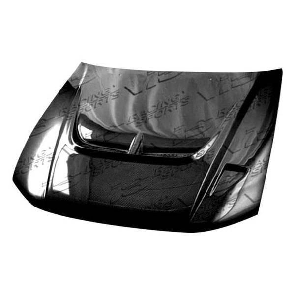 1999-2003 Mitsubishi Galant 4 doors MONSTER Style Carbon Fiber Black Hood