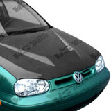 1999-2005 Volkswagen Golf 4 4 doors 2 doors INVADER Style Carbon Fiber Black Hood