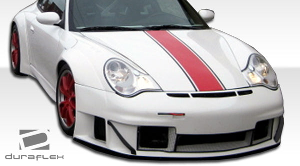 2002-2004 Porsche 911 Carrera 996 C2 C4 Duraflex GT3 RSR Look Wide Body Front Bumper Cover - 1 Piece