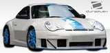 2002-2004 Porsche 911 Carrera 996 C2 C4 Duraflex GT3 RSR Look Wide Body Side Skirts Rocker Panels - 2 Piece (S)