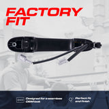 Exterior Door Handle Black Primed Replacement for Nissan Cube (2009-2014), Juke (2014-2017) OE Part # 80640-1FA5B | Back Left Driver Side w/o Keyhole