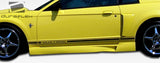 1999-2004 Ford Mustang Duraflex CVX Side Skirts Rocker Panels - 2 Piece