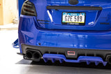OLM A1 Style Paint Matched Rear Diffuser (Galaxy Blue Pearl) - 2015-2021 WRX / STI