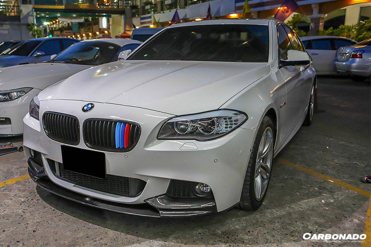 2011-2016 BMW F10 5 Series M-Tech MP Style Carbon Fiber Front Lip